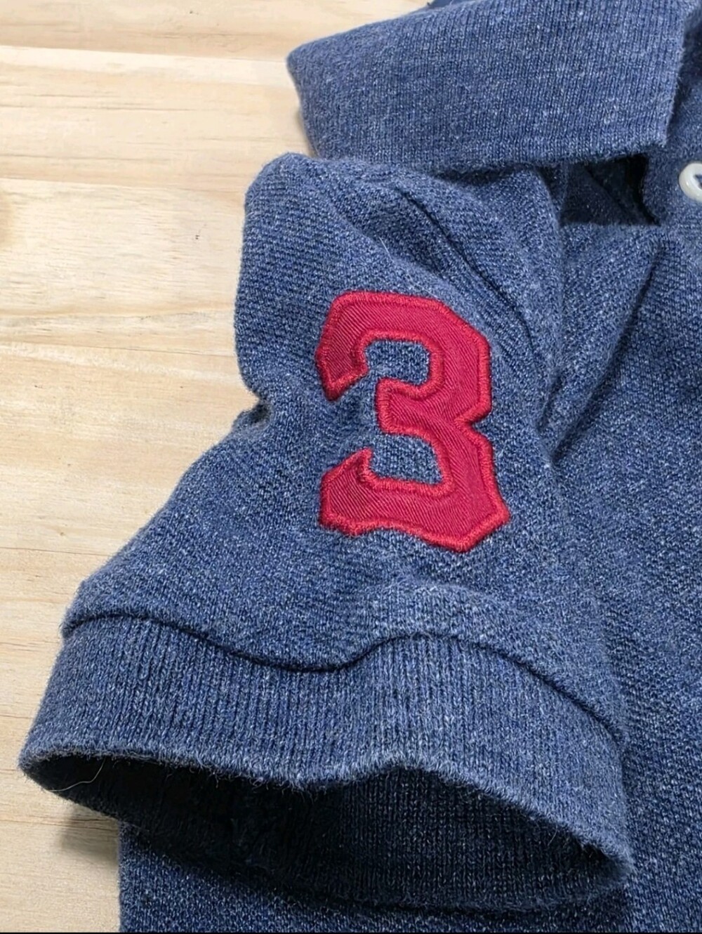 Kids Polo Ralph Lauren Boys Blue Polo Shirt Embroidered Big Red Pony Kids Sz 2T - Picture 10 of 14